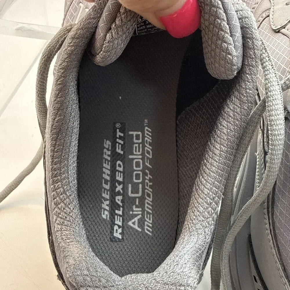 Skechers Trego Reeds Mill Road Shoes Women 9.5Grey Trail Running Sneakers 180118